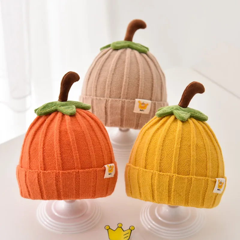 Kids Boys Girls Fashion Casual Cute Versatile Knitwear Dome Cap