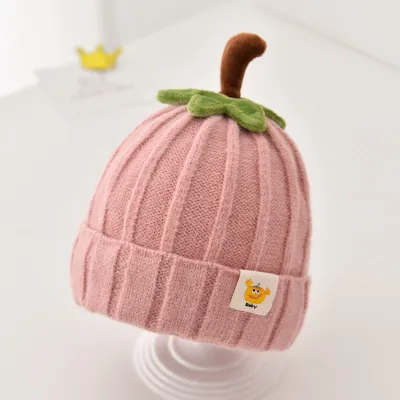 Kids Boys Girls Fashion Casual Cute Versatile Knitwear Dome Cap