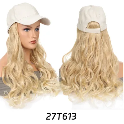 Wave Long Curly Hair Fashion Exotic One-Piece Wig Hat