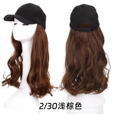 Wave Long Curly Hair Fashion Exotic One-Piece Wig Hat