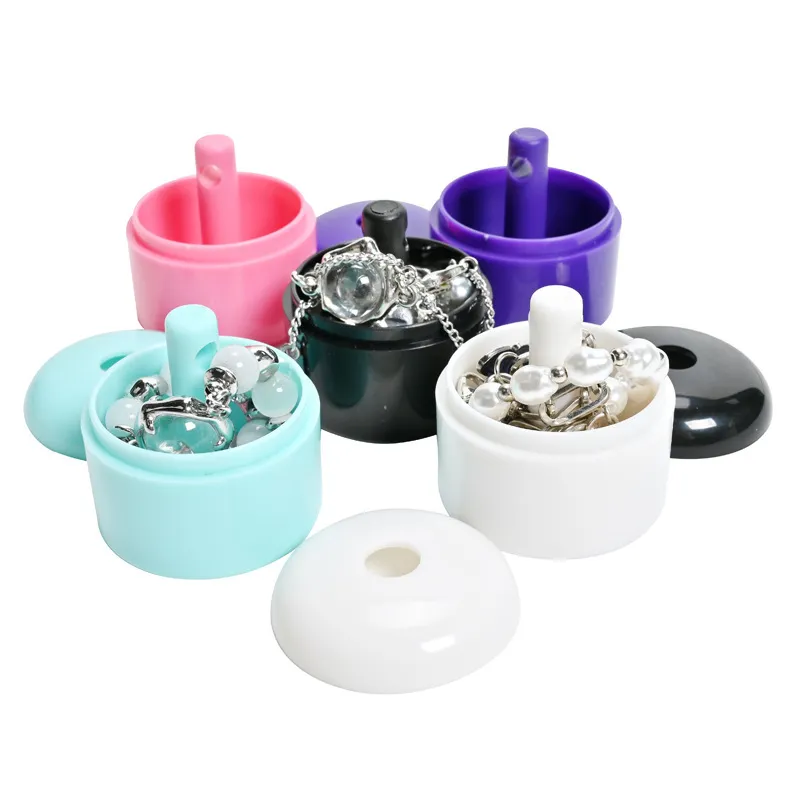 Travel Portable Jewelry Storage Box, Small, Solid Color, Unisex
