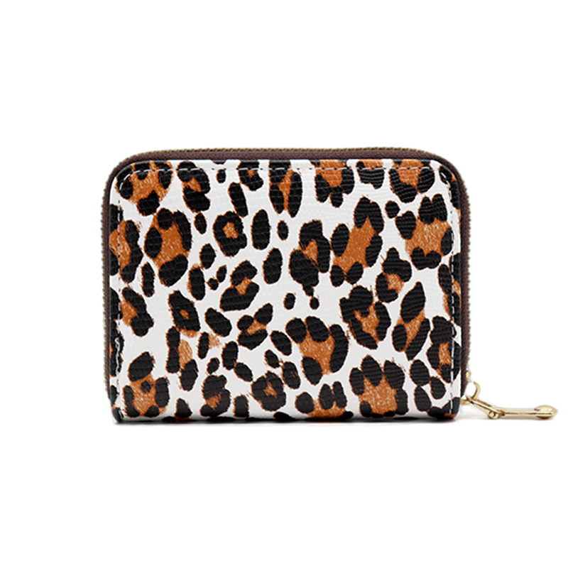 Wholesale Women Fashion Leopard Zebra Mini Zipper Wallet