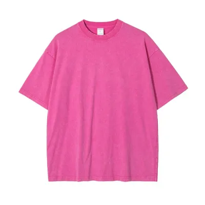 Neutral Retro Washed Cotton Crewneck Short Sleeve T-Shirt for Men