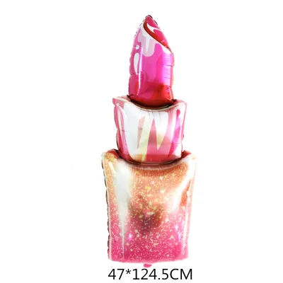 Fashion Valentine Day Party Decoration Cartoon Lipstick Aluminum Film Balloon