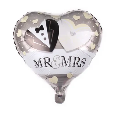 Fashion Valentine Day Party Decorations Heart-Shaped Aluminum Film Balloons