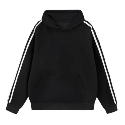 Unisex Casual Loose Long-Sleeved Stripe Hoodies Custom