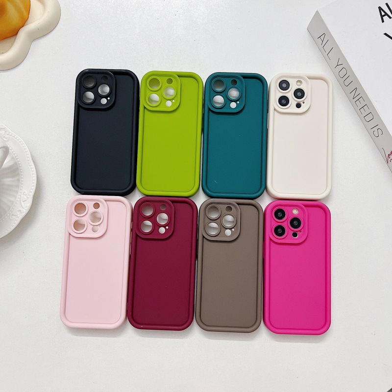 Colorido Material Beige Funda Protectora De Teléfono Móvil Antigolpes  Compatible Con Teléfonos Móviles Apple, Moda de Mujer
