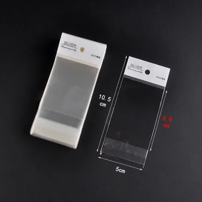 Fashion Transparent OPP Jewelry Card Packaging Bag