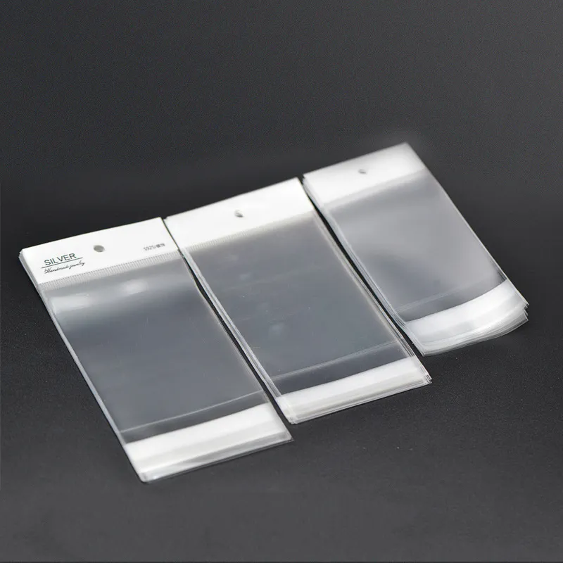 Fashion Transparent OPP Jewelry Card Packaging Bag