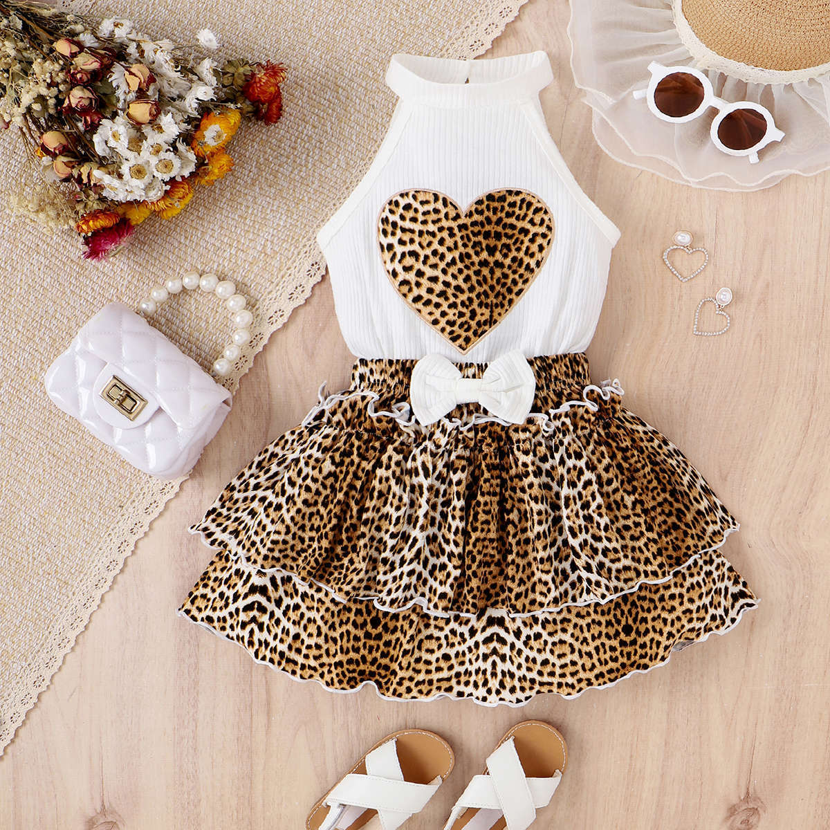 Leopard print skirt toddler best sale