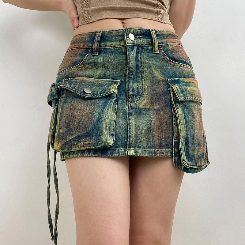 スカート 90s Euro remake denim short skirt y2k il_fullxfull.5758302604_4zd1.