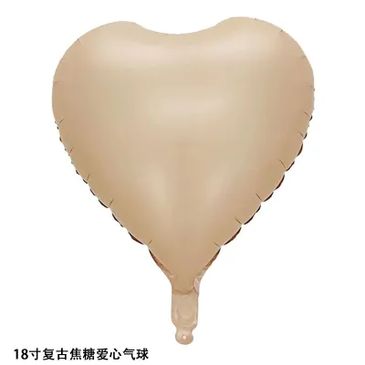 Valentine Day Party Decoration 18 Inch Heart-Shaped Aluminum Film Balloon