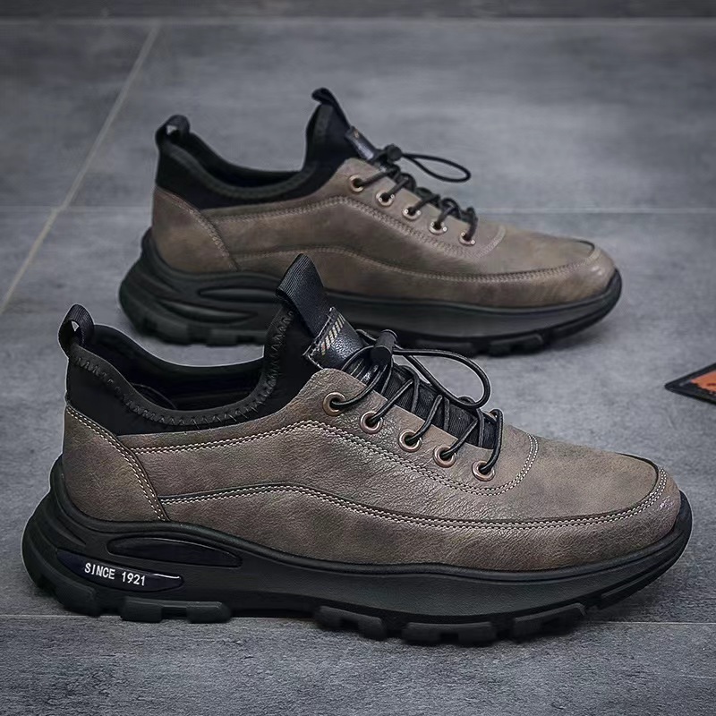 Wholesale Men Fashion Casual Versatile Round-Toe Lace-Up