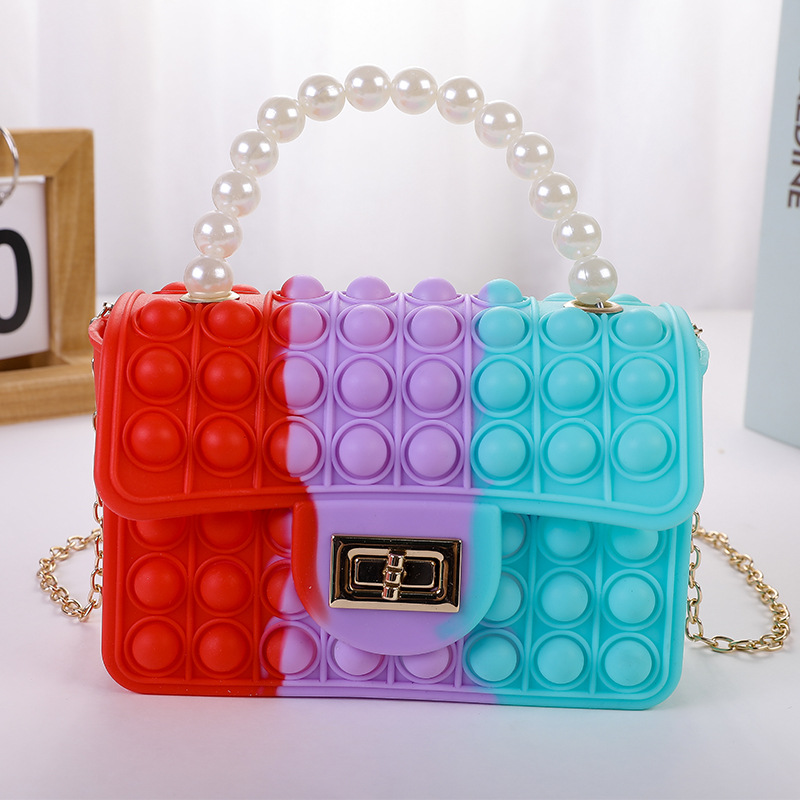 Wholesale Kids Girls Fashion Sweet Candy Color Silicone Mini