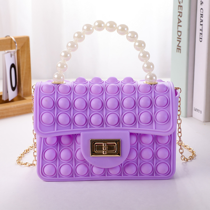 Wholesale Kids Girls Fashion Sweet Candy Color Silicone Mini