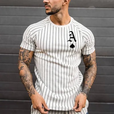 Wholesale Men Fashion Casual 3D Tie-Dye Print Plus Size Short Sleeve T-Shirt
