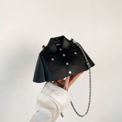 Women Fashion Creative Clothes Shape Chain Crossbody Bag