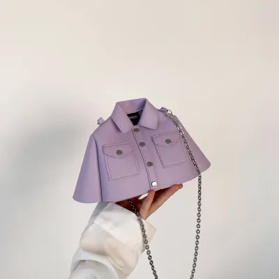 Women Fashion Creative Clothes Shape Chain Crossbody Bag