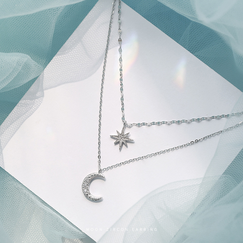 DIAMOND DOUBLE MOON NECKLACE(2JN0956)K10 ネックレス｜スタージュエリー公式オンラインストア