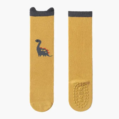 Kids Unisex Autumn Winter Warm Cartoon Animal Pattern Thickening Combed Cotton Stockings