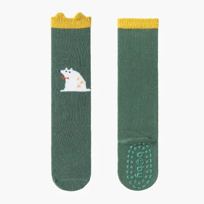 Kids Unisex Autumn Winter Warm Cartoon Animal Pattern Thickening Combed Cotton Stockings