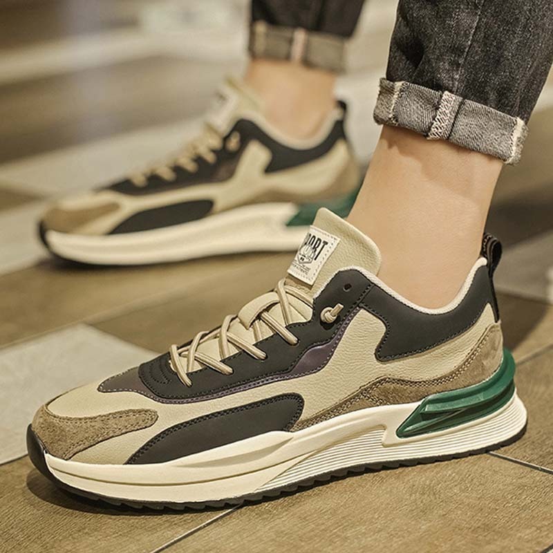 Vintage GRASS MEN’S design shoes Barefoot Shoes - Men - Natural Leather - Sand - The Retro