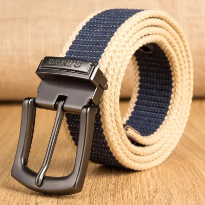 Men Casual Canvas Woven Belt