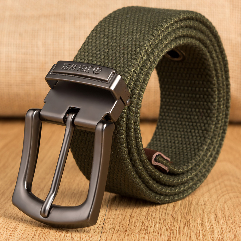 Wholesale Fashion Unisex newest Alloy Buckle Casual Uniform Canvas Belt