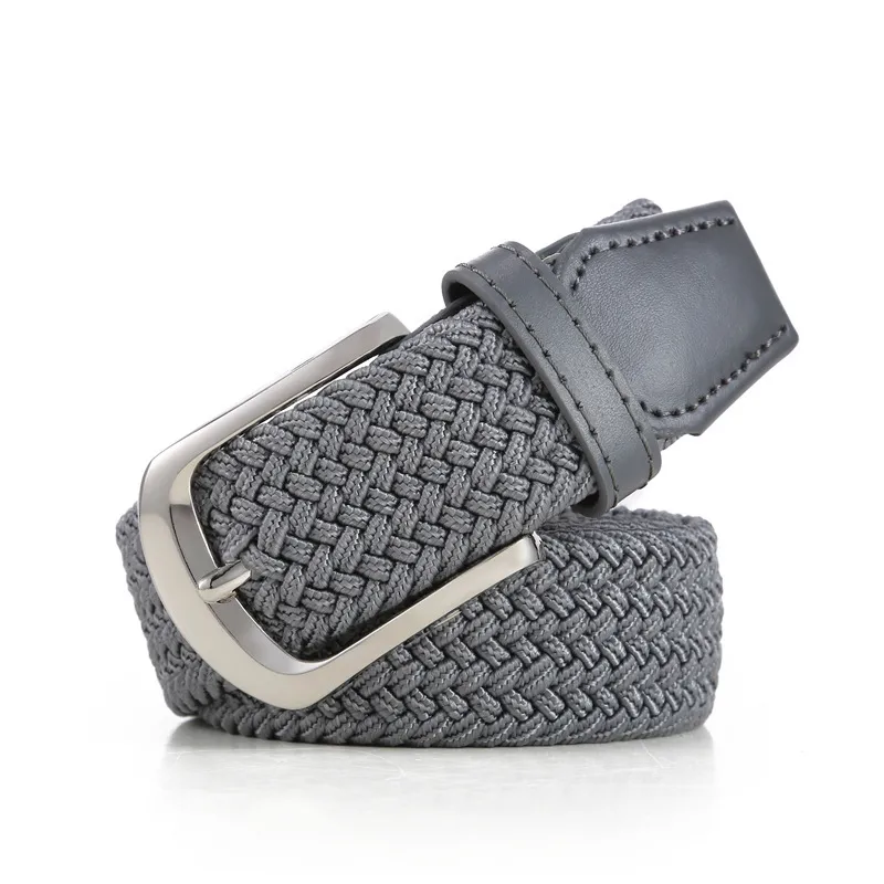 Fashion Solid Color Braided Belt With Pin Buckle