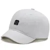 Embroidered M White