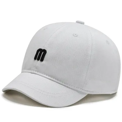 Neutral Fashion Casual Letter Embroidered Cotton Dome Cap