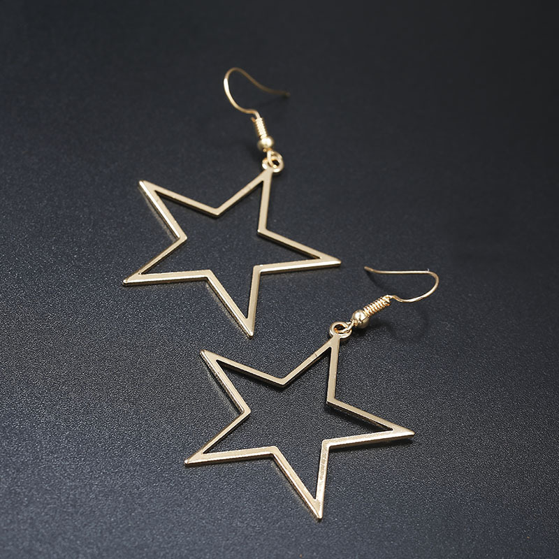 STAR JEWELRY crescent moon Earrings Diamond White gold K18WG