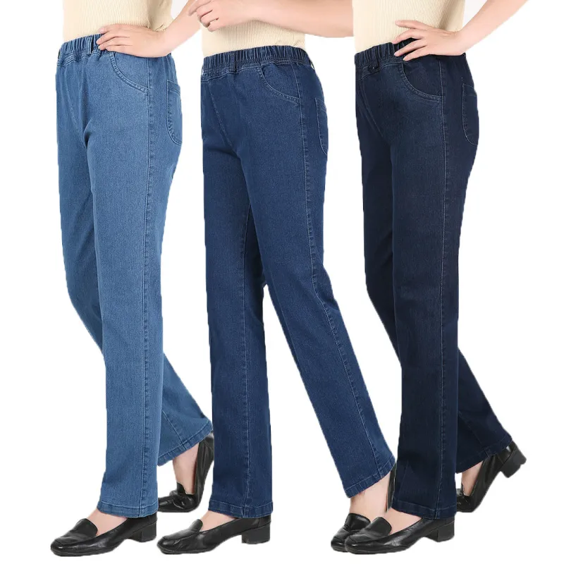 Women Casual Loose Plus Size Stretch Denim Skinny Pants Jeans
