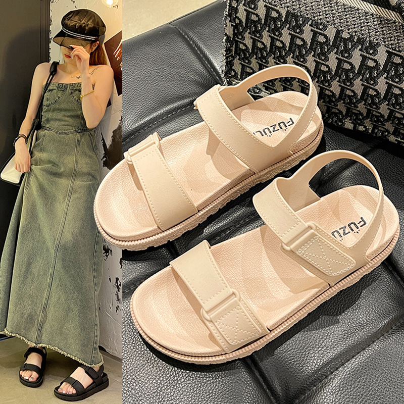 Wholesale Women Fashion Casual Velcro Strap Sandals