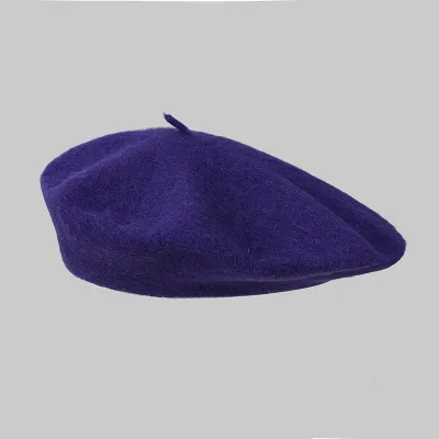 Fashion Autumn Winter Women Solid Color Vintage Casual Beret Hat