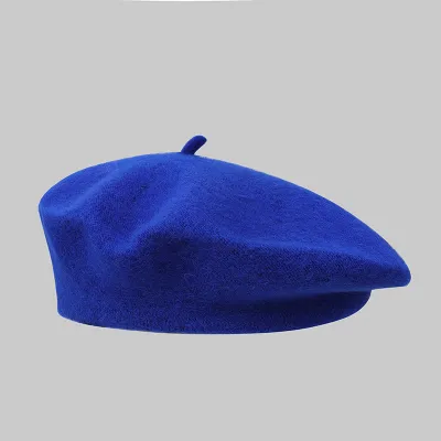 Fashion Autumn Winter Women Solid Color Vintage Casual Beret Hat