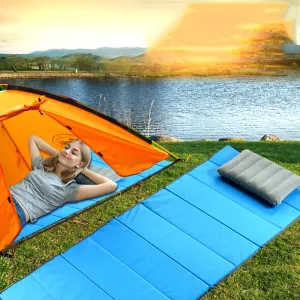 Colchón inflable para acampar al aire libre, colchoneta para dormir, antiesterilla para acampar
