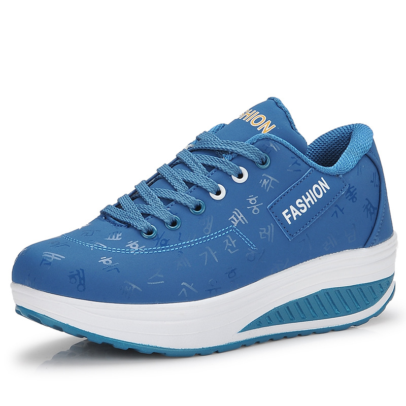 Wholesale Women Fashion Casual Plus Size Thick-Soled Sneaker