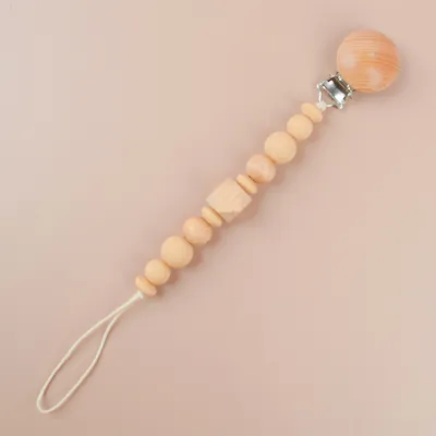 Kids Baby Unisex Cute Silicone Octagonal Beads Anti-Drop Pacifier Chain