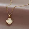 Four-Leaf Clover White Gold