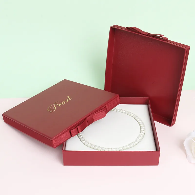 Bowknot Necklace Storage Box Packaging Box