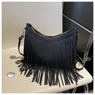 Women Fashion Retro View Zipper Shoulder Nylon Bag