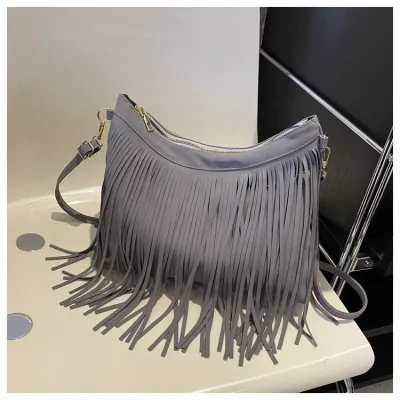 Women Fashion Retro View Zipper Shoulder Nylon Bag