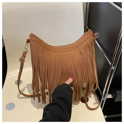 Women Fashion Retro View Zipper Shoulder Nylon Bag