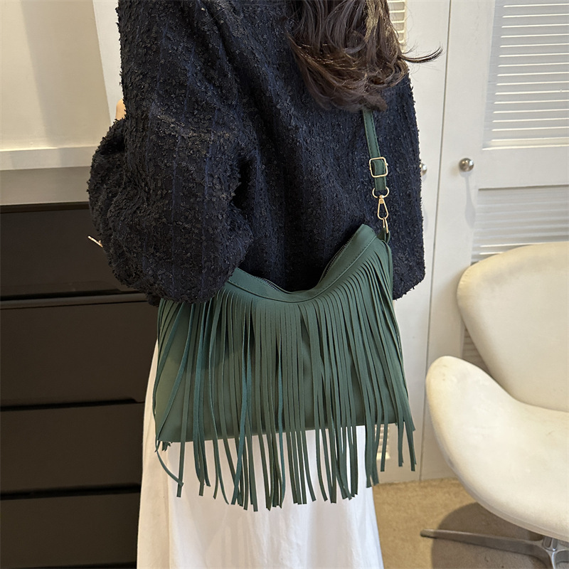 Wholesale Women Fashion Retro View Zipper Shoulder Bag