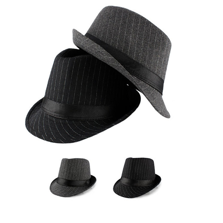 Wholesale Autumn And Winter Gentle Men Striped Woolen Hat