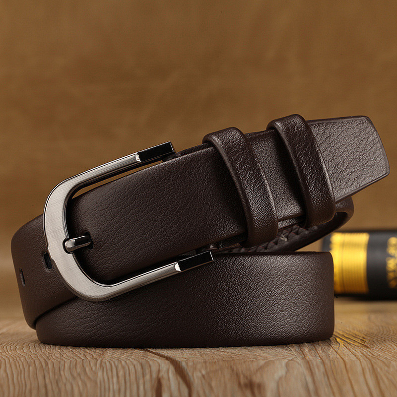 SP サン ルイ(サイン入り) BGS10 Wholesale Men Casual Sports Versatile PU Square Pin Buckle Belt