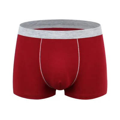 Men Sexy 3D No Mark Plus Size Cotton Mid Waist Boxer Pants