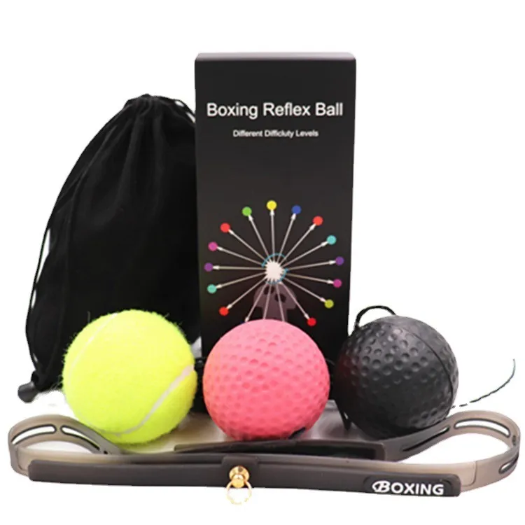 Boxing Reflex Ball Set Boxing Reflex Balls with Silicone Fitness