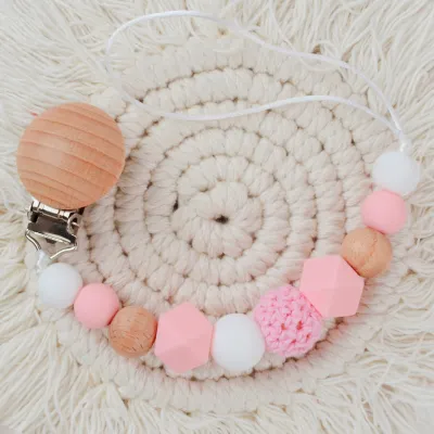 Baby Cute Cartoon Anti-Drop Pacifier Chains - Beech Silicone Pacifier Clip for Kids Accessories